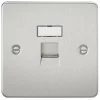 Knightsbridge FPRJ45BC RJ45 Ethernet Socket Brushed Chrome -Chrome Switches & Sockets Sales 100TY P