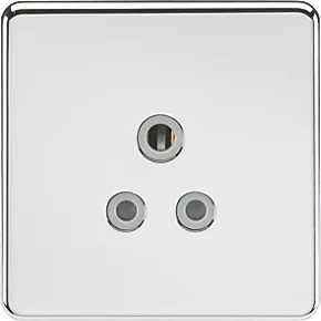 Knightsbridge SF5APCG 5A 1-Gang Unswitched Socket Polished Chrome with Colour-Matched Inserts 3 Knightsbridge SF5APCG 5A 1-Gang Unswitched Socket Polished Chrome with Colour-Matched Inserts