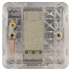 Schneider Electric Lisse Deco 1-Gang 2-Way Dimmer Switch Polished Chrome -Chrome Switches & Sockets Sales 113FF A3