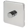 Schneider Electric Lisse Deco 1-Gang 2-Way Dimmer Switch Polished Chrome -Chrome Switches & Sockets Sales 113FF P