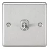 Knightsbridge CLTOG1BC 10AX 1-Gang 2-Way Light Switch Brushed Chrome 2 Knightsbridge CLTOG1BC 10AX 1-Gang 2-Way Light Switch Brushed Chrome -Chrome Switches & Sockets Sales 124TY P
