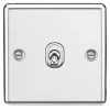 Knightsbridge CLTOG1PC 10AX 1-Gang 2-Way Light Switch Polished Chrome