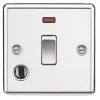 Knightsbridge CL834FPC 20A 1-Gang DP Control Switch & Flex Outlet Polished Chrome with LED -Chrome Switches & Sockets Sales 142TY P