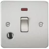 Knightsbridge FP8341FBC 20A 1-Gang DP Control Switch & Flex Outlet Brushed Chrome with LED
