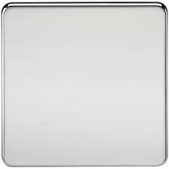 Knightsbridge SF8350PC 1-Gang Blanking Plate Polished Chrome
