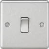 Knightsbridge CL12BC 10AX 1-Gang Intermediate Switch Brushed Chrome 1 Knightsbridge CL12BC 10AX 1-Gang Intermediate Switch Brushed Chrome -Chrome Switches & Sockets Sales 187VF P