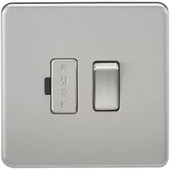 Knightsbridge SF6300BC 13A Switched Fused Spur Brushed Chrome