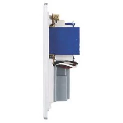 Schneider Electric Ultimate Low Profile 2-Gang Dual Voltage Shaver Socket 115 / 230V Brushed Chrome with White Inserts -Chrome Switches & Sockets Sales 1971J A2