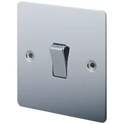 LAP 10AX 1-Gang 2-Way Light Switch Polished Chrome