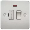 Knightsbridge FP6300NBC 13A Switched Fused Spur with LED Brushed Chrome -Chrome Switches & Sockets Sales 201TY P