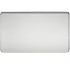 Knightsbridge SF8360PC 2-Gang Blanking Plate Polished Chrome -Chrome Switches & Sockets Sales 222TY P