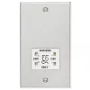 Knightsbridge CS89BCW 2-Gang Dual Voltage Shaver Socket 115 V / 230V Brushed Chrome with White Inserts 2 Knightsbridge CS89BCW 2-Gang Dual Voltage Shaver Socket 115 V / 230V Brushed Chrome with White Inserts -Chrome Switches & Sockets Sales 225TY P