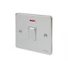 Schneider Electric Ultimate Low Profile 20AX 1-Gang DP Control Switch Polished Chrome with Neon with White Inserts -Chrome Switches & Sockets Sales 2388J P