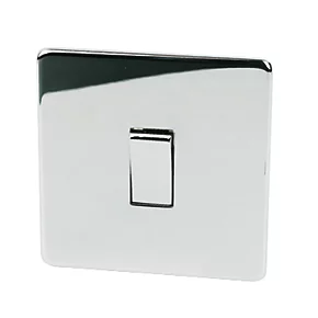 Crabtree Platinum 10AX 1-Gang 2-Way Light Switch Polished Chrome 3 Crabtree Platinum 10AX 1-Gang 2-Way Light Switch Polished Chrome