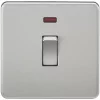 Knightsbridge SF8341NBC 20A 1-Gang DP Control Switch Brushed Chrome with LED -Chrome Switches & Sockets Sales 244TY P