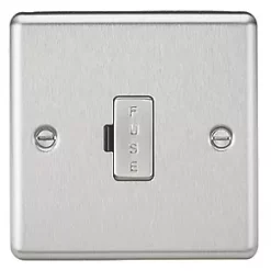 Knightsbridge CL6BC 13A Unswitched Fused Spur Brushed Chrome