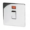 Crabtree Platinum 20A 1-Gang DP Control Switch Polished Chrome with Neon -Chrome Switches & Sockets Sales 25676 P