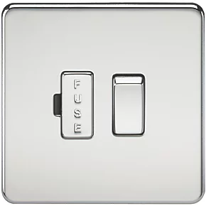 Knightsbridge SF6300PC 13A Switched Fused Spur Polished Chrome 3 Knightsbridge SF6300PC 13A Switched Fused Spur Polished Chrome