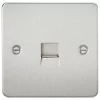 Knightsbridge FP7400BC Slave Telephone Socket Brushed Chrome -Chrome Switches & Sockets Sales 263TY P