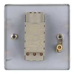 Schneider Electric Ultimate Low Profile 1-Gang 2-Way Dimmer Switch Brushed Chrome -Chrome Switches & Sockets Sales 2658J A3