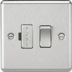 Knightsbridge CL63BC 13A Switched Fused Spur Brushed Chrome