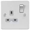 Knightsbridge FPR7000BCG 13A 1-Gang DP Switched Single Socket Brushed Chrome with Colour-Matched Inserts 2 Knightsbridge FPR7000BCG 13A 1-Gang DP Switched Single Socket Brushed Chrome with Colour-Matched Inserts -Chrome Switches & Sockets Sales 312VF P