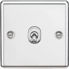 Knightsbridge CLTOG12PC 10AX 1-Gang Intermediate Switch Polished Chrome with Colour-Matched Inserts -Chrome Switches & Sockets Sales 324VF P