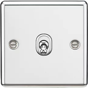 Knightsbridge CLTOG12PC 10AX 1-Gang Intermediate Switch Polished Chrome with Colour-Matched Inserts 3 Knightsbridge CLTOG12PC 10AX 1-Gang Intermediate Switch Polished Chrome with Colour-Matched Inserts