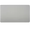 Knightsbridge SF8360BC 2-Gang Blanking Plate Brushed Chrome -Chrome Switches & Sockets Sales 327TX P