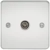 Knightsbridge FP0100PC Coaxial TV Socket Polished Chrome 2 Knightsbridge FP0100PC Coaxial TV Socket Polished Chrome -Chrome Switches & Sockets Sales 345TY P