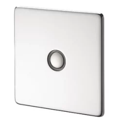 Crabtree Platinum 1-Gang 1-Way Dimmer Switch Polished Chrome