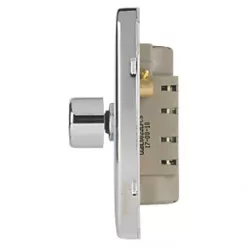 Schneider Electric Lisse Deco 2-Gang 2-Way Dimmer Switch Polished Chrome -Chrome Switches & Sockets Sales 359FF A2