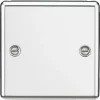 Knightsbridge CL85PC 1-Gang Blanking Plate Polished Chrome -Chrome Switches & Sockets Sales 359TY P