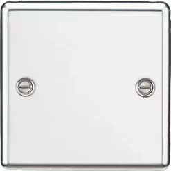 Knightsbridge CL85PC 1-Gang Blanking Plate Polished Chrome