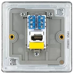 LAP Master Telephone Socket Polished Chrome -Chrome Switches & Sockets Sales 361KJ A3