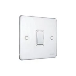 Schneider Electric Ultimate Low Profile 16AX 1-Gang Intermediate Switch Brushed Chrome with White Inserts 8 Schneider Electric Ultimate Low Profile 16AX 1-Gang Intermediate Switch Brushed Chrome with White Inserts -Chrome Switches & Sockets Sales 3630J A2