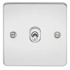 Knightsbridge FP1TOGPC 10AX 1-Gang 2-Way Light Switch Polished Chrome