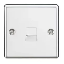 Knightsbridge CL73PC Master Telephone Socket Polished Chrome