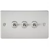 Knightsbridge FP3TOGBC 10AX 3-Gang 2-Way Light Switch Brushed Chrome 2 Knightsbridge FP3TOGBC 10AX 3-Gang 2-Way Light Switch Brushed Chrome -Chrome Switches & Sockets Sales 410TY P