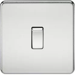Knightsbridge SF1200PC 10AX 1-Gang Intermediate Switch Polished Chrome
