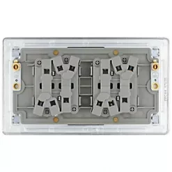 LAP 20A 16AX 4-Gang 2-Way Light Switch Polished Chrome 9 LAP 20A 16AX 4-Gang 2-Way Light Switch Polished Chrome -Chrome Switches & Sockets Sales 420KJ A3
