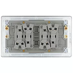 LAP 20A 16AX 4-Gang 2-Way Light Switch Polished Chrome 6 LAP 20A 16AX 4-Gang 2-Way Light Switch Polished Chrome - Image 4