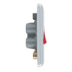 LAP 45A 1-Gang DP Cooker Switch Polished Chrome with LED -Chrome Switches & Sockets Sales 4233P A2