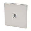 Varilight 10AX 1-Gang 2-Way Toggle Switch Satin Chrome -Chrome Switches & Sockets Sales 4263H P