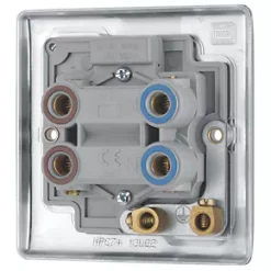 British General Nexus Metal 45A 1-Gang DP Cooker Switch Polished Chrome with LED -Chrome Switches & Sockets Sales 426FT A3