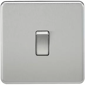 Knightsbridge SF1200BC 10AX 1-Gang Intermediate Switch Brushed Chrome 3 Knightsbridge SF1200BC 10AX 1-Gang Intermediate Switch Brushed Chrome