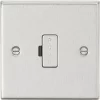 Knightsbridge CS6BC 13A Unswitched Fused Spur Brushed Chrome -Chrome Switches & Sockets Sales 444TY P