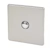 Varilight 6AX 1-Gang 2-Way Light Switch Satin Chrome -Chrome Switches & Sockets Sales 4725H P
