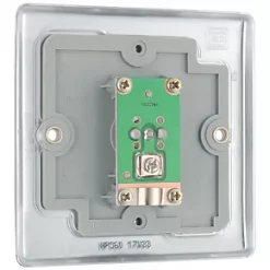 British General Nexus Metal Coaxial TV Socket Polished Chrome -Chrome Switches & Sockets Sales 480FT A4
