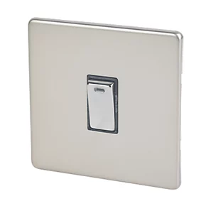 Varilight 20AX 1-Gang DP Control Switch Satin Chrome with Neon with Black Inserts 3 Varilight 20AX 1-Gang DP Control Switch Satin Chrome with Neon with Black Inserts